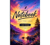 Think • Write • Create: A Premium Blank Notebook for Journaling, Sketching & Daily Planning | 128 Unruled Pages