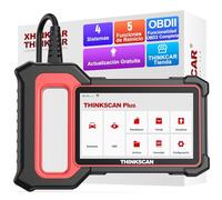 thinkcar Diagnosis Coche Multimarca, ThinkScan Plus S6 OBD2 Diagnosis con 5 Funciones de Reinicio Gratuitas (Aceite/SAS/EPB/TPMS/ETS) Y 4 Sistema (ECM/TCM/ABS/SRS), Actualización Gratuita