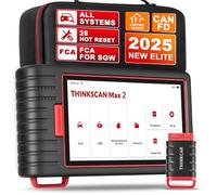 Thinkcar Escáner de diagnóstico automotriz Android 10.0 CC (DC) Thinkscan MAX 2, OBD2 Sistema Completo, 32G con AutoVIN y 28 Servicios, Actualización WiFi Gratuita