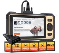THINKCAR OBD2 Diagnosis, ThinkScan 662 Diagnosis Coche Multimarca de 4 Sistema(ECM/TCM/SRS/ABS), Diagnosis Coche con 12 Funciones de Reinicio/Vin Automático/Prueba Activa-Actualización Gratuita