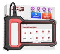 THINKCAR OBD2 Diagnosis, ThinkScan Plus S5 Diagnosis Coche Multimarca con 4 Sistemas(ECM/TCM/ABS/SRS), Maquina Diagnosis Coche para Funcionalidad OBDII Completa, Actualización Gratuita