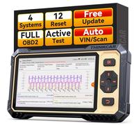 THINKCAR Scanner THINKSCAN 662 OBD2 - Herramienta de diagnóstico de escáner, Motor/ABS/SRS/transmisión, Herramienta de escaneo bidireccional, escáner para Coche con Prueba Activa, más de 12 reinicios