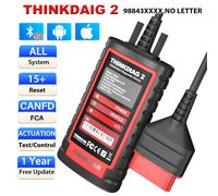 Thinkcar ThinkDiag 2 Ediag plus TODO el software admite 15 funciones de reinicio, herramienta de diagnóstico OBD2, codificación bidireccional de la ECU, 1 año de actualizaciones gratuitas. THINKDIAG 2