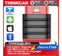 10 Uds THINKCAR THINKDIAG Mini escáner OBD2 diagnóstico de todos los sistemas herramienta de escaneo de diagnóstico de coche lectura/código de falla transparente 50pcs thinkcar BD6