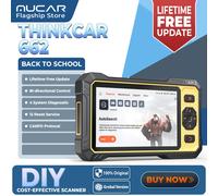 THINKCAR Thinkscan 662 herramienta de escaneo bidireccional CANFD Obd2 escáner herramienta de diagnóstico de coche lector de código automotriz 12 Reinicio de vida libre THINKSCAN 662
