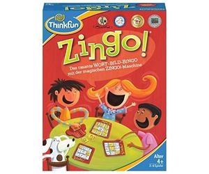ThinkFun - 76351- Zingo! El Bingo rápido de Palabras e imágenes para niños a Partir de 4 años, para Aprender Las primeras Palabras con Zingo!, una lotería de Palabras (versión Alemana)