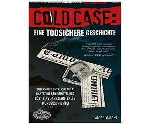 ThinkFun - 76464 - Caso frío: una Historia infalible, el Misterio en casa. ¿Quién Encuentra al Asesino? Un Juego de Rompecabezas para uno o en el Grupo a Partir de 14 años