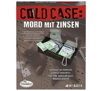 ThinkFun - 76486 - Caso frío: Asesinato con Intereses. El Asesino en casa. ¿Quién Encuentra al Asesino? Un Juego de Rompecabezas para uno o en el Grupo a Partir de 14 años, [Brown, Grey, Silver]