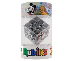 ThinkFun 76545 - Cubo de Rubik's Disney 100 con diseño de cubo exclusivo de platino para cumpleaños de Disney. Un Objeto de Colección y un Juego de Pensamiento para Adultos y Niños a partir de 8