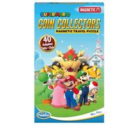ThinkFun - 76547 - Super Mario Coin Collectors: el Juego de Rompecabezas magnético de Viajes Viajar y como Regalo! Un Juego de lógica no Solo para los fanáticos de Super Mario.