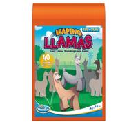 ThinkFun- Flip N' Play Leaping Llamas Juego de lógica, para niños y Adultos 8 años, a Partir de 1 Jugador, Color Blanco (Ravensburger 76575)