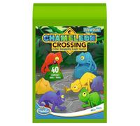 ThinkFun 76577 Flip N' Chameleon Crossing - Juego de lógica de Viaje, para niños y Adultos 8 años, a Partir de 1 Jugador, Color Verde (Ravensburger