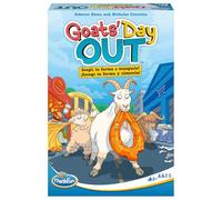 ThinkFun - Goats' Day out, Cabras Sueltas, Juego de Mesa, Juego de Estrategia y Lógica, Juego para Adultos y Niños +8 años, 2 a 5 Jugadores, versión español