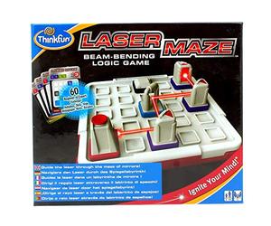 ThinkFun - Lazer Maze, Juegos de Mesa Niños 8 Años o Más, Rompecabezas Niños, Juego Mesa 60 Desafíos, Circuito Canicas, Laberinto de Lógica, Juegos Educativos