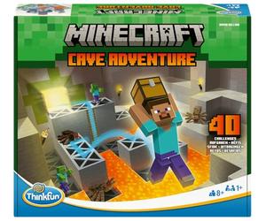 ThinkFun - Minecraft Cave Adventure, Juego de lógica a Partir de 8 años | Juego de lógica Minecraft Cave Adventure con retos para resolver, para niños a partir de 8 años, para completar cada desafío.
