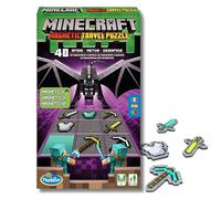 ThinkFun - Minecraft MTP (Min. 6pz), Puzzle magnético de viaje +8 años
