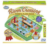 ThinkFun River Crossing Magnetic Plank Puzzle Logic Challenge Game for Kids Age 8 Years and Up