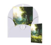 Thinking of You - Tarjetas con sobres, tarjeta de felicitación, diseño de flores de tierra del bosque, tarjetas en blanco para todas las ocasiones, tarjeta de agradecimiento para invitaciones de boda