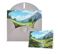 Thinking of You - Tarjetas con sobres, tarjetas de felicitación de dibujos animados para todas las ocasiones, tarjeta de agradecimiento en blanco para invitaciones de boda, día de San Valentín