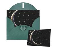 Thinking of You - Tarjetas con sobres, tarjetas de felicitación de luna para todas las ocasiones, tarjeta de agradecimiento en blanco para invitaciones de boda, día de San Valentín, tarjeta de