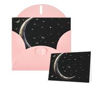 Thinking of You - Tarjetas con sobres, tarjetas de felicitación de luna para todas las ocasiones, tarjeta de agradecimiento en blanco para invitaciones de boda, día de San Valentín, tarjeta de