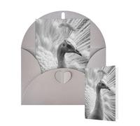 Thinking of You - Tarjetas con sobres, tarjetas en blanco de pavo real para todas las ocasiones, tarjetas de agradecimiento en blanco, tarjetas de felicitación para bodas, invitaciones de novia