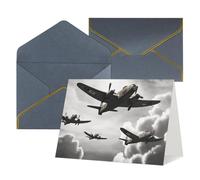 Thinking of You - Tarjetas de cumpleaños con sobres, tarjetas en blanco de la Guerra Mundial para todas las ocasiones, tarjeta de felicitación de aniversario de cumpleaños para invitaciones de boda