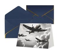 Thinking of You - Tarjetas de cumpleaños con sobres, tarjetas en blanco de la Guerra Mundial para todas las ocasiones, tarjeta de felicitación de aniversario de cumpleaños para invitaciones de boda