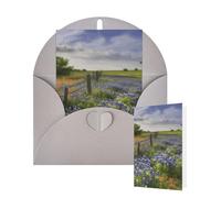 Thinking of You - Tarjetas de felicitación de cumpleaños con sobres, diseño de texas, bluebonnets, tarjetas en blanco para todas las ocasiones, tarjeta de agradecimiento para invitaciones de boda