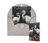 Thinking of You - Tarjetas de felicitación de cumpleaños con sobres, grulla, pájaro, melocotonero, tarjetas en blanco para todas las ocasiones, tarjeta de agradecimiento para invitaciones de boda