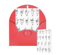 Thinking of You - Tarjetas de felicitación de cumpleaños con sobres, letras del alfabeto, tarjetas en blanco para todas las ocasiones, tarjeta de agradecimiento para invitaciones de boda, Navidad, 10