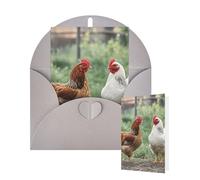 Thinking of You - Tarjetas de felicitación de cumpleaños con sobres, pollos en blanco para todas las ocasiones, tarjeta de agradecimiento para invitaciones de boda, Navidad, 10 x 15 cm