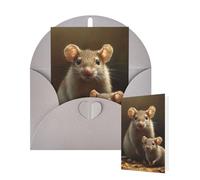 Thinking of You - Tarjetas de felicitación de cumpleaños con sobres, tarjetas en blanco para todas las ocasiones, tarjeta de agradecimiento para invitaciones de boda, Navidad, 10 x 15 cm