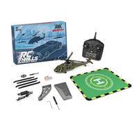 Thinkizen Helicóptero RC UH-60L Black Hawk, avión K170, 2.4G 4CH Flybarless Helicóptero militar RC con LED, retención de altitud y giroscopio de 6 ejes, regalo de avión para adultos, RTF