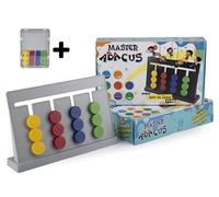 thinkmaster Master Abacus Montessori - Juego de Cartas Digitales con Soporte y generador de algoritmos de Color