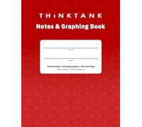 ThinkTank- 2 in 1 Notepad/Graphing NoteBook 8.5 x 11in / 21.59 x 27.94cm (150 Pages of Each) 300 Pages total. Best for School, Work, College, Drawing, Art, etc.