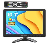 Thinlerain 10,1 Pulgadas Monitor 1280 x 800 IPS 16:10 Pantalla LED Pequeña Monitor con HDMI/VGA/BNC/AV/Terminal/VESA/Compatible con PC PS3 PS4 Raspberry Pi Windows 7/8/10 CCTV Cámara