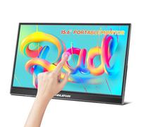 Thinlerain Monitor táctil portátil de 15,6 Pulgadas, USB C, 1920 x 1080p, Pantalla IPS, HDMI, monitores extendidos, Monitor de Viaje portátil para PC, Smartphone, portátil, Windows 7, 8, 10
