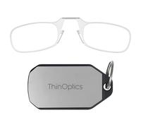 ThinOptics Gafas de Lectura Ultrafinas con Estuche Llavero +2.00 - Gafas sin Patillas Compactas para Llevar en Llaves o Cartera - Portátiles, Ligeras y Resistentes, Siempre Contigo
