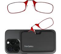 ThinOptics Gafas de Lectura Ultrafinas con Estuche Pod +2.0 - Gafas sin Patillas, Compactas para Cartera o Móvil - Gafas de Lectura Portátiles Siempre Contigo - Ligeras y Resistentes