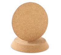 Thinp Tapones de Corcho Cónicos de Madera Grandes, Suave Natural, Redondo, para Vino