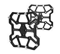 Thinvik Adaptadores de plataforma de pedal sin clip para bicicleta compatibles con Shimano SPD-SL/SPD, Look Keo/Delta, pedales y tacos de bicicleta Peloton, pedales sin clip que se convierten en