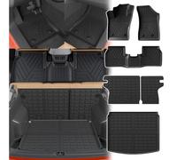 Thinzyou Alfombrillas compatibles con Jeep Compass 2017-2025, tapete de Carga, tapete de Carga TPE para Todo Tipo de Clima, Accesorios de brújula 2024 (Alfombrilla para cajuela, Alfombrillas de