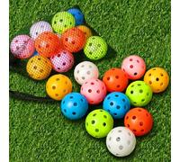 THIODOON Pelota de práctica de Golf, Flujo de Aire, Bolas de Golf Huecas de 40 mm, Rango de conducción, Juegos de Golf al Aire Libre, para Adultos, niños, 12 Unidades (Colores Mixtos, 12 Piezas)