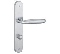 THIRARD 00066755 - Conjunto de mango Mirella 2 E 195 con condena, cromado satinado y brillante, para puerta interior, acabado: condena, accesorios y equipamientos