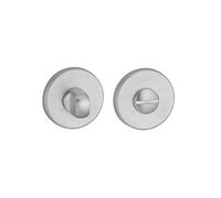 THIRARD 00966786 - Par de rosetas redondas Ø 50 con mecanismo de bloqueo, cromo satinado - Diseño elegante - Perforación: Bloqueo - Accesorios/Equipamiento - Herrajes para puertas