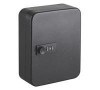 THIRARD - Armario para Llaves con Combinación - Modelo Ecode - Acabado Epoxi Negro - Uso en Pared - Cerradura de Combinación 3 Dígitos - Capacidad 30 Llaves - 200 x 160 x 75 mm