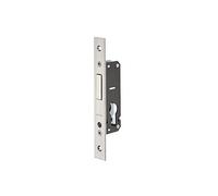 THIRARD - Caja de Cerradura Embutida a Cilindro para Puerta de Entrada - Eje 17 mm - Cuadrados - Pestillo Dormido - Tapa Inox - Caja Acero Zincado - Reversible - Gris