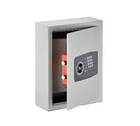 THIRARD - Caja Fuerte para Llaves para Colocar - Cierre Electrónico con Código - Acero - Seguridad Máxima - 2 Pernos Giratorios Ø22 mm - Capacidad 120 Llaves - Gris