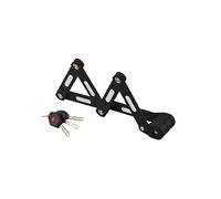 THIRARD - Candado Plegable Zebra - Seguridad Nivel 8 - Incluye Soporte de Fijación - 3 Llaves Reversibles Incluidas, 1 con LED - Dimensiones Desplegado 205 x 90 mm - Cerrado 176 x 58 mm - Negro